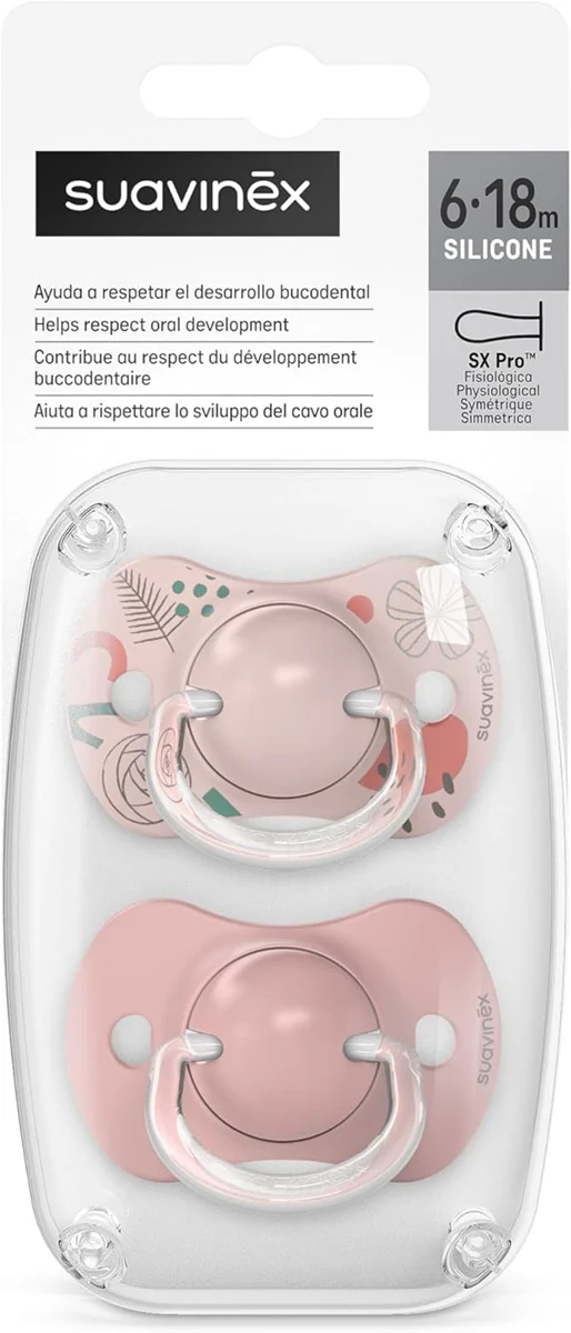 SUAVINEX SX PRO smoczek anatomiczny 6-18msc silikon x2