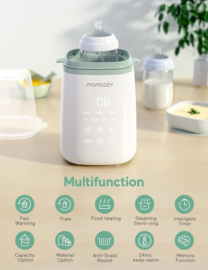 MOMCOZY podgrzewacz do butelek i słoików 4w1