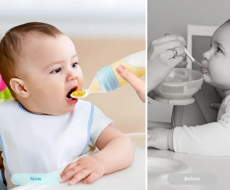 TERMICHY silikonowa łyżeczka z dozownikiem 90 ml 2 sztuki