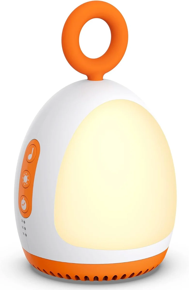 DREAMEGG przenośna lampka nocna z dźwiękami i kołysankami 8 x 14 cm