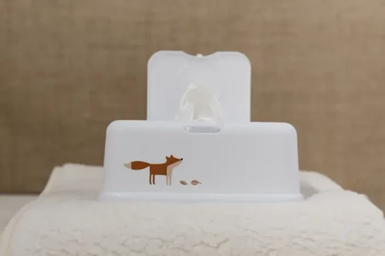 FUNKYBOX pojemnik na mokre chusteczki z otwieraną pokrywą 12,5 x 22 x 8,5 cm