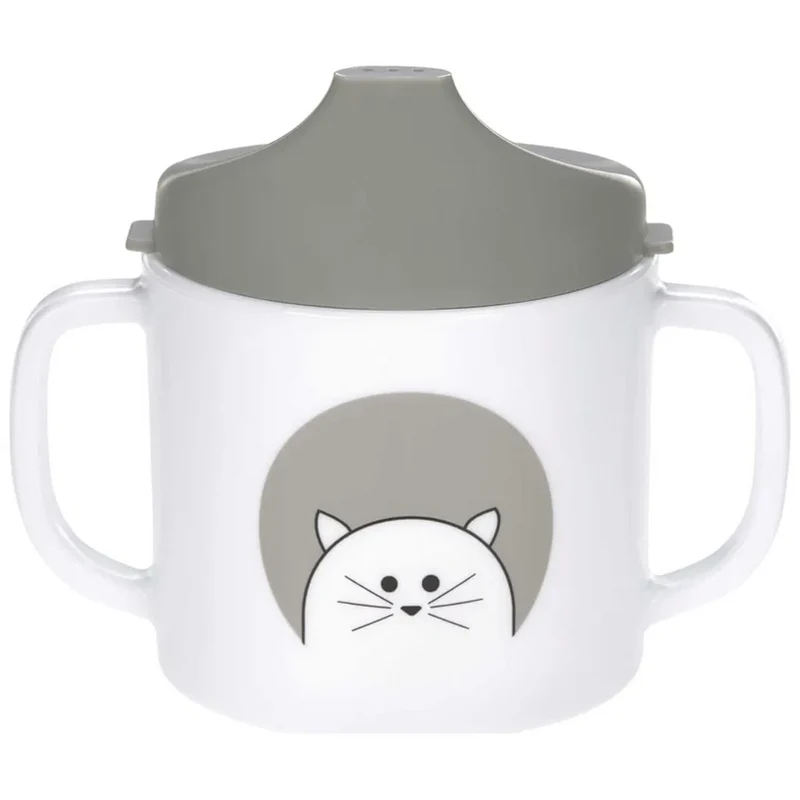 LASSIG Sippy Cup Little Chums Cat kubek z ustnikiem 150 ml 6 m+
