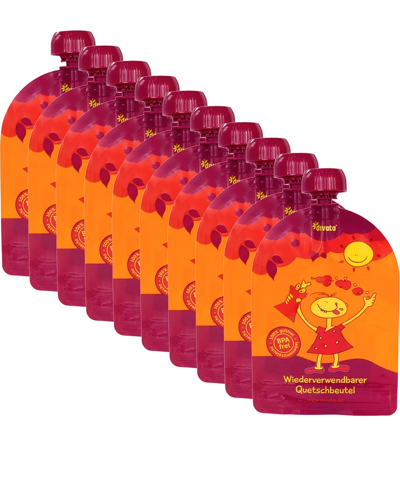 DIVATA MINI tubki woreczki na mus x10 100ml