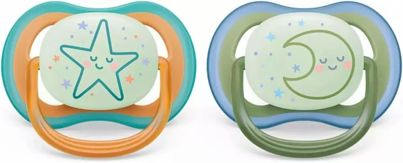 PHILIPS AVENT Ultra Air Night smoczki x 2 18ms+c świecą