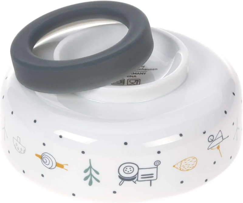 LASSIG Garden Explorer porcelanowa miska z antypoślizgową podstawą FARMA