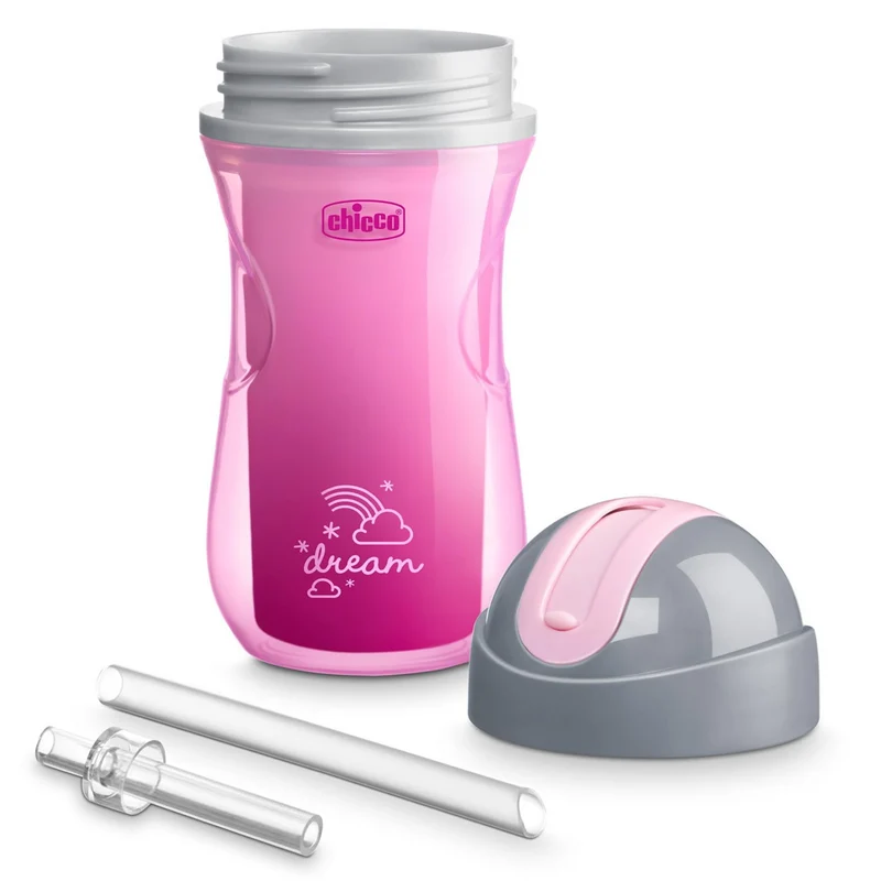 CHICCO Sport Cup kubek niekapek ze słomką 266 ml 14 m+