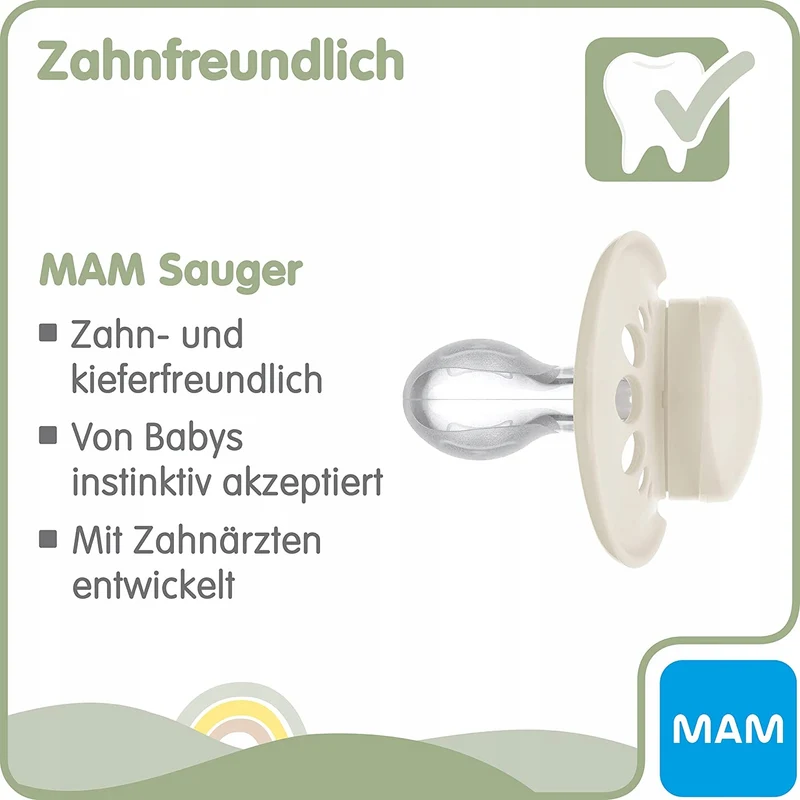 MAM ORIGINAL PURE smoczek uspokajający x2 16msc+