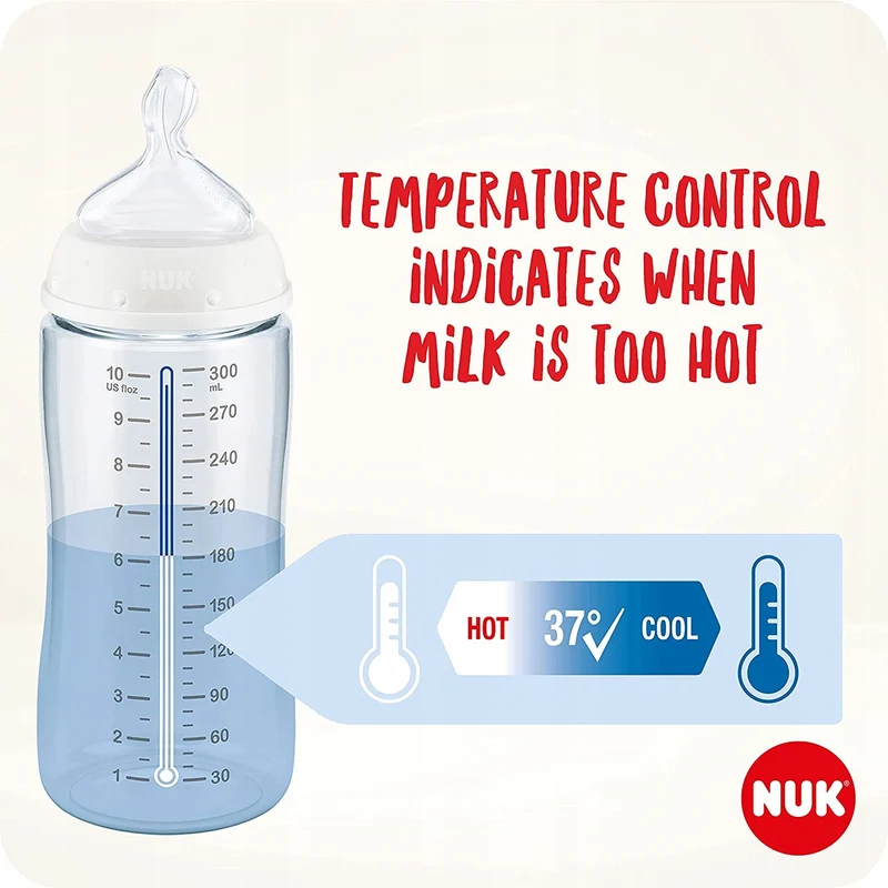 NUK zestaw butelek Perfect Start kontrola temperatury 9el.