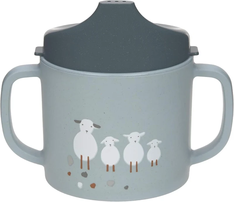 LASSIG Sippy Cup Tiny Farmer Sheep kubek z ustnikiem 150 ml 6 m+