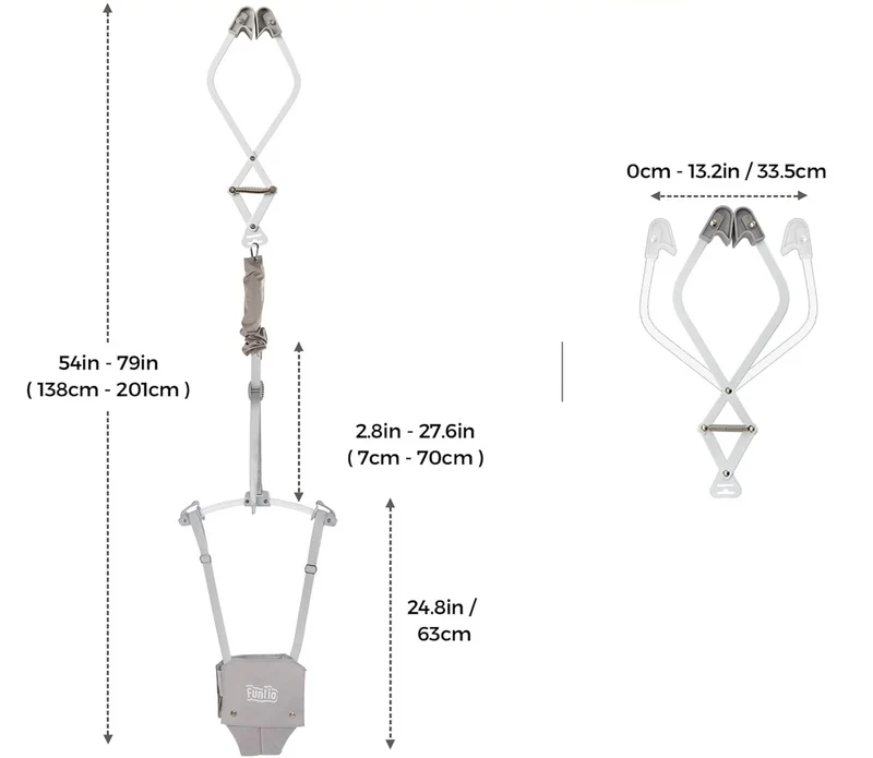 FUNLIO Hop skoczek futrynowy 6-24 m do 18 kg