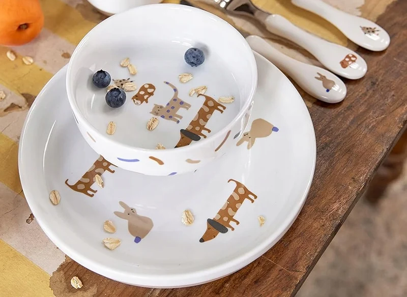 LASSIG Little Mateys zestaw naczyń porcelanowych 2el.
