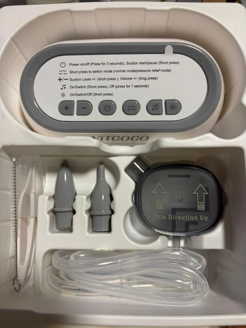 VITCOCO elektryczny aspirator do nosa z lampką nocną
