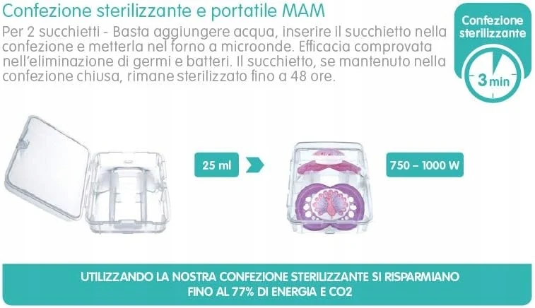 MAM ORIGINAL NIGHT smoczek uspokajający x2 2-6m KAUCZUK