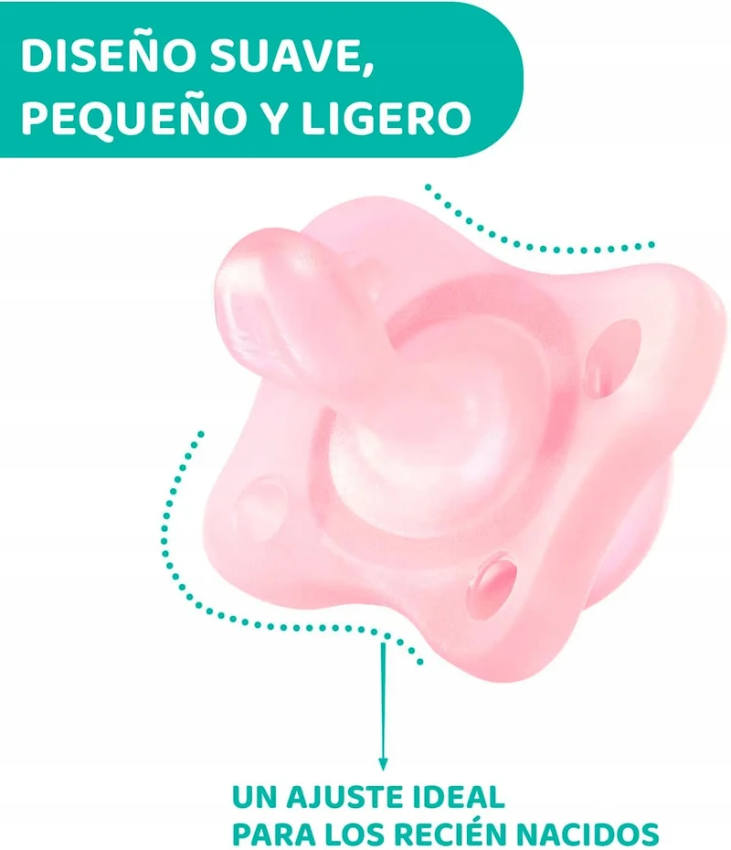 CHICCO PhysioForma smoczek x2 0-2m MINI SOFT