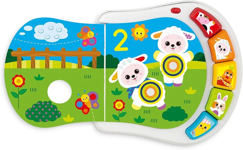 CHICCO Counting Farm elektroniczna książeczka edukacyjna 19 x 19,5 cm