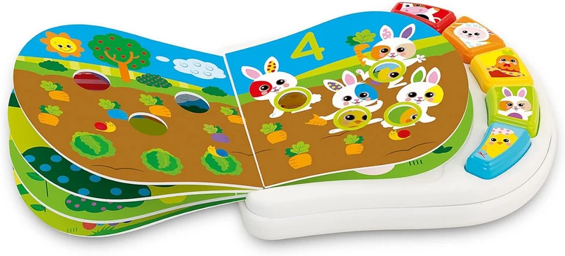 CHICCO Counting Farm elektroniczna książeczka edukacyjna 19 x 19,5 cm