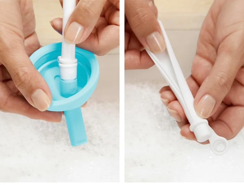 MUNCHKIN Simple Clean kubek niekapek ze słomką 12 m+ 296 ml