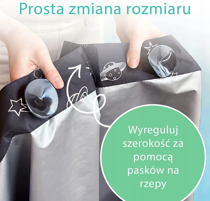 ROLETA zaciemniająca z przyssawkami 130x200