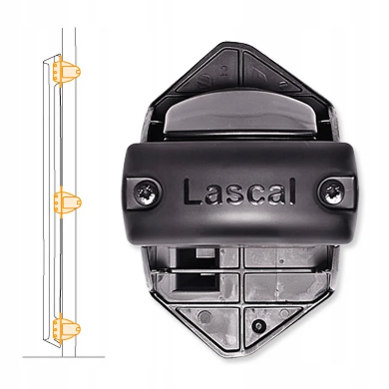 LASCAL KiddyGuard zestaw do poręczy schodów dla paska zamykającego 14-50 mm