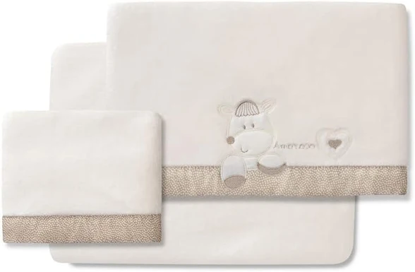 INTERBABY komplet pościeli polarowej 3el.