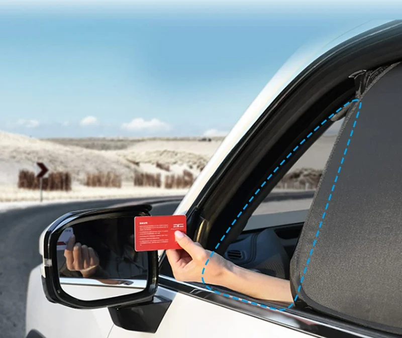 URAQT osłony przeciwsłoneczne na boczne szyby samochodowe 4 sztuki