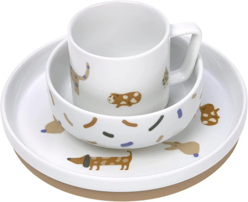 LASSIG Little Mateys zestaw naczyń porcelanowych 3el.