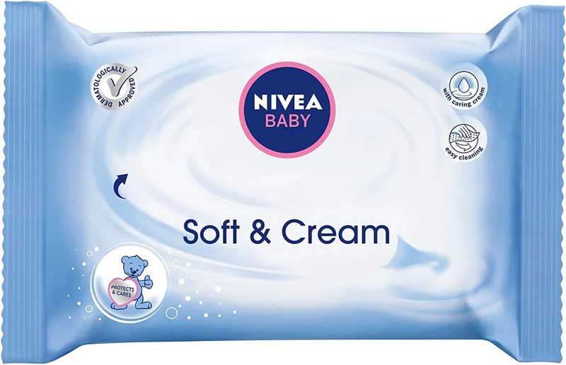 NIVEA BABY chusteczki nawilżane SOFT&CREAM x63