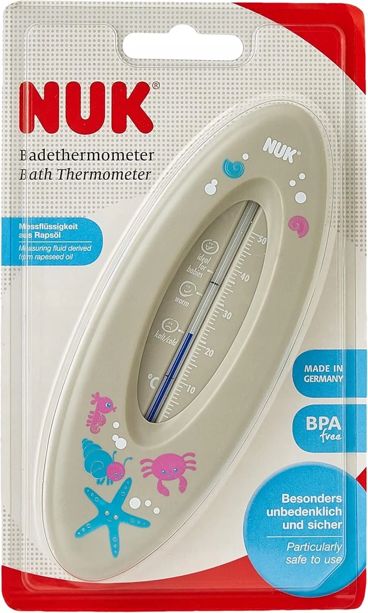 NUK pływający analogowy termometr do kąpieli 16 cm STWORZENIA MORSKIE