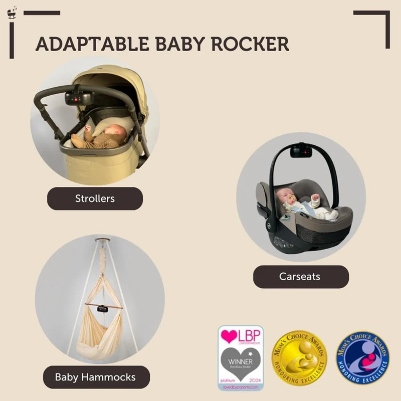 ZAZU Baby Rocker bujak do wózków kołysanka Cry Sensor