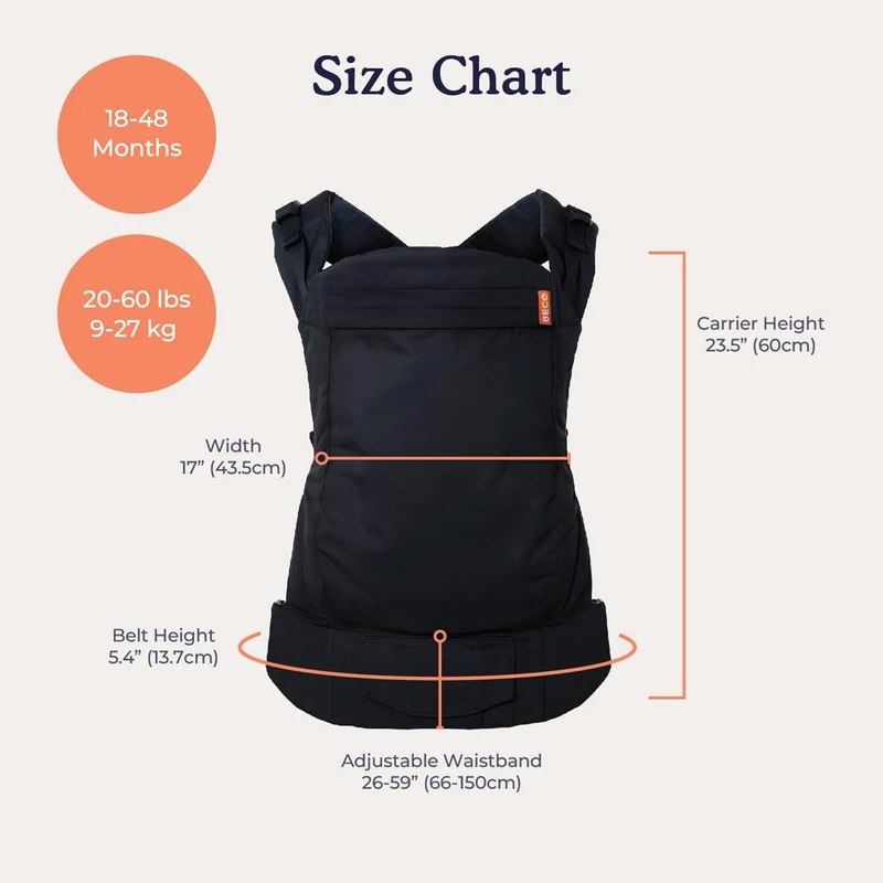 BECO TODDLER nosidełko klamrowe 9-27kg / 18-48msc