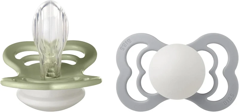 BIBS SUPREME GLOW smoczki uspokajające silikon 6msc+ SYMETRYCZNE