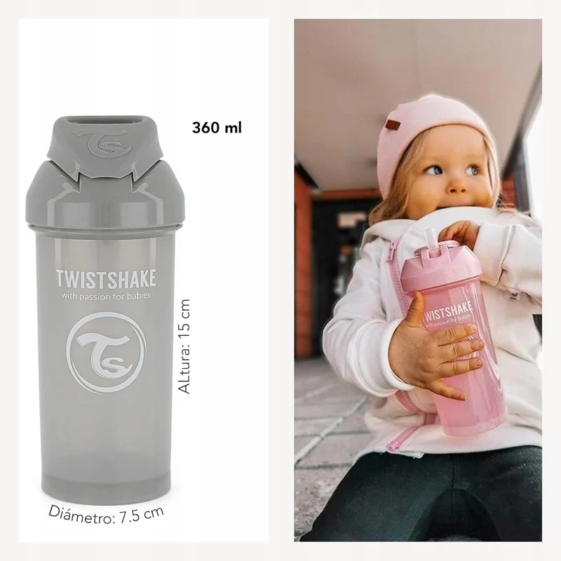 TWISTSHAKE ustnik i 2 słomki do kubka STRAW CUP