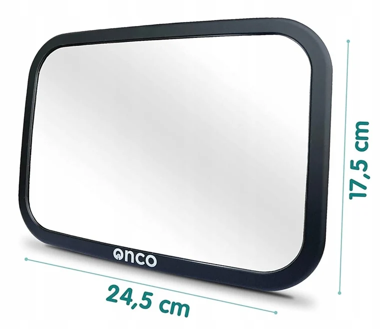 ONCO lusterko samochodowe do obserwacji dziecka 17,5 x 24,5 cm