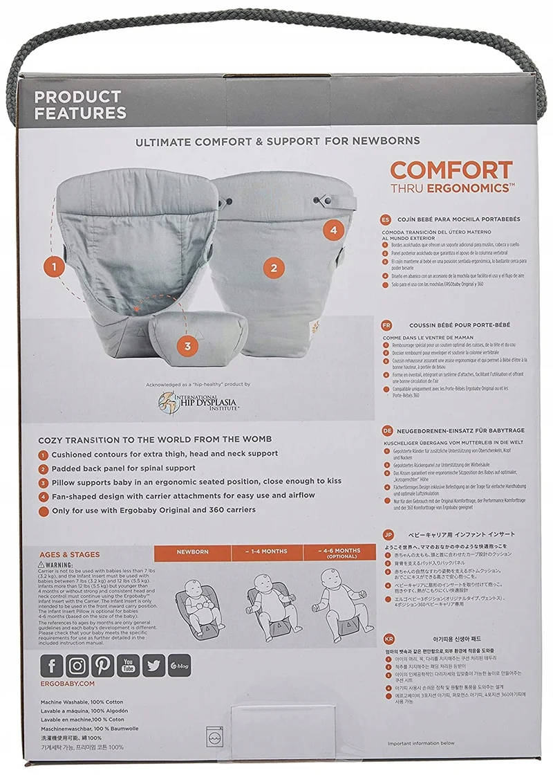 ERGOBABY wkładka do nosidełka Easy Snug