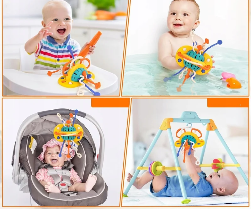 BAMBEBE Montessori silikonowa zabawka sensoryczna z przyssawką