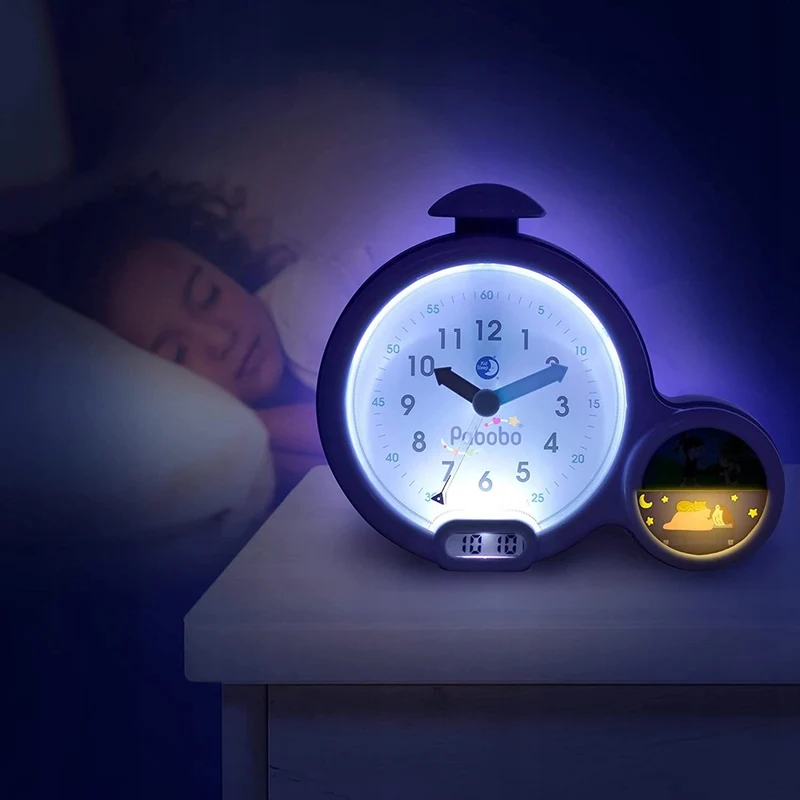 PABOBO Kid'Sleep BUDZIK EDUKACYJNY różowy