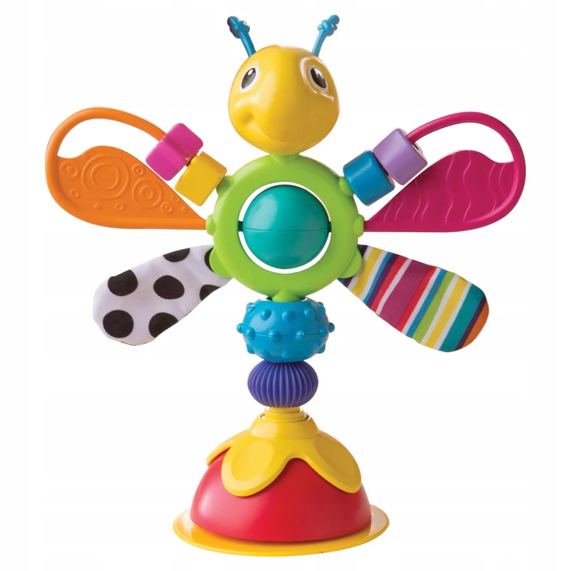 LAMAZE zabawka sensoryczna grzechotka z przyssawką 6m+