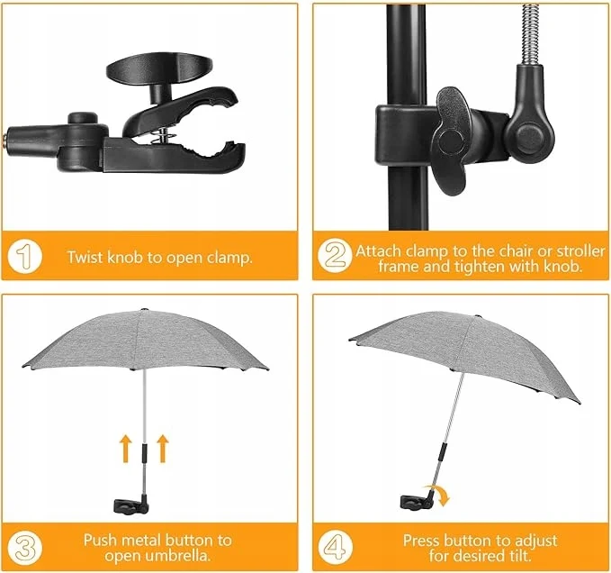 WINLOAD parasol ochronny do wózka średnica 73 cm promienie UV wodoodporny