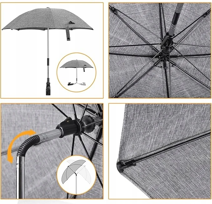 WINLOAD parasol ochronny do wózka średnica 73 cm promienie UV wodoodporny