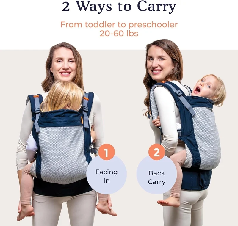 BECO TODDLER nosidełko klamrowe 9-27kg mesh 3d