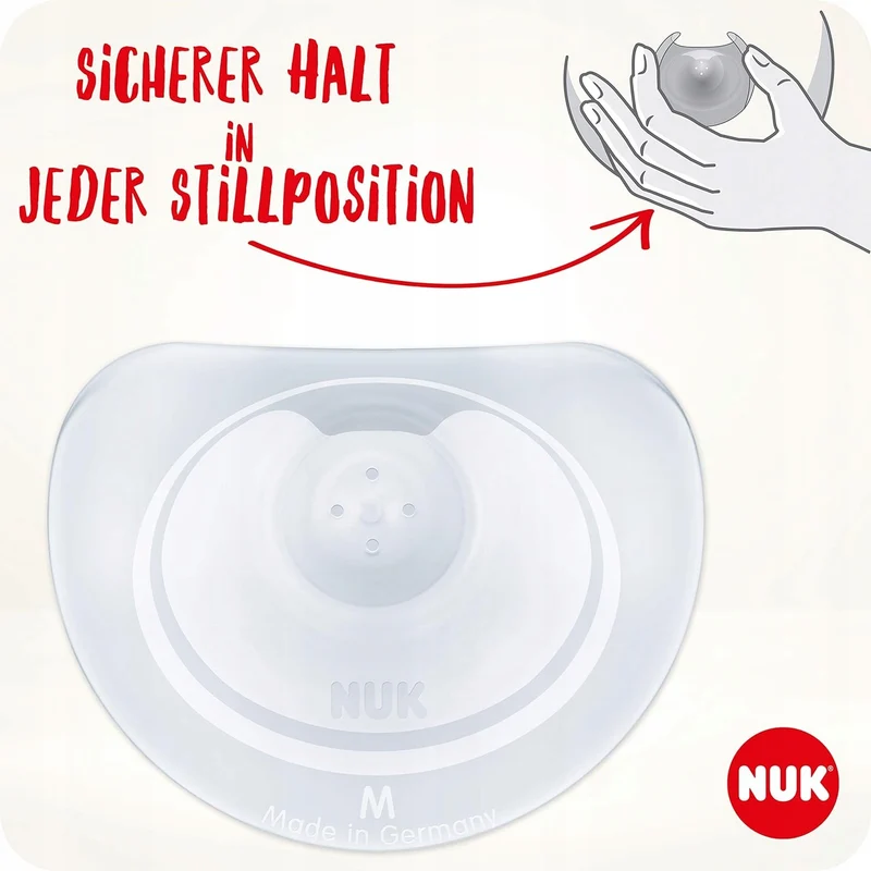 NUK nakładki osłonki na sutki do karmienia 20mm roz.M x2