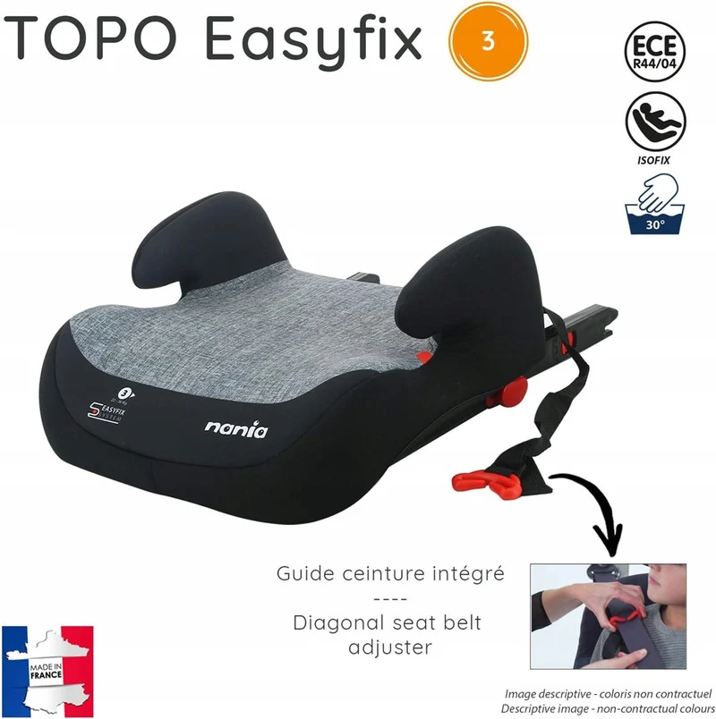 NANIA eASYFIX fotelik samochodowy podwyższający grupa III / 22-36kg