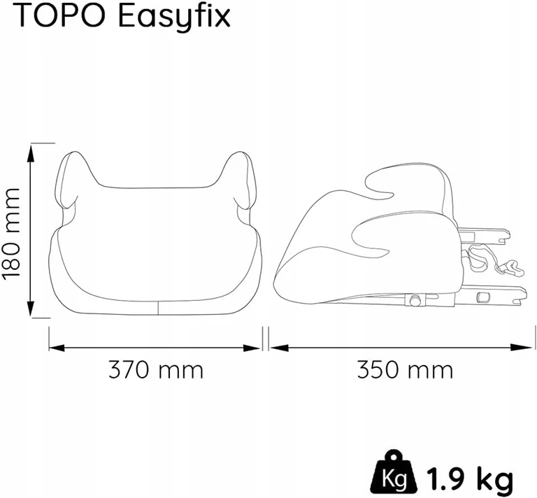 NANIA eASYFIX fotelik samochodowy podwyższający grupa III / 22-36kg