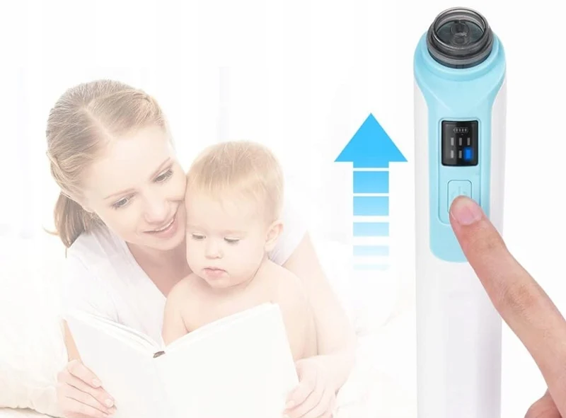 URAQT aspirator elektryczny do nosa 2 końcówki 0 +