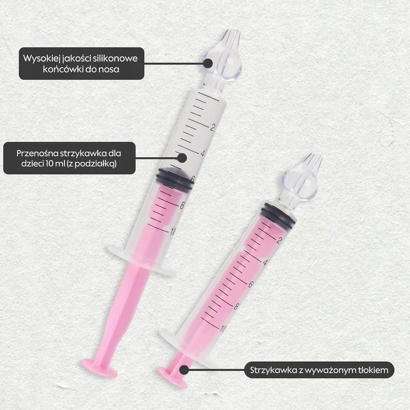BABY AGE irygator strzykawki do nosa 2 sztuki 10 ml