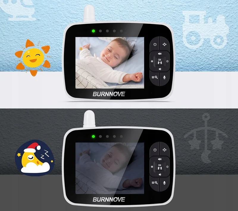 BURNNOVE SM35PTZ zdalnie sterowana niania elektroniczna 3,5"