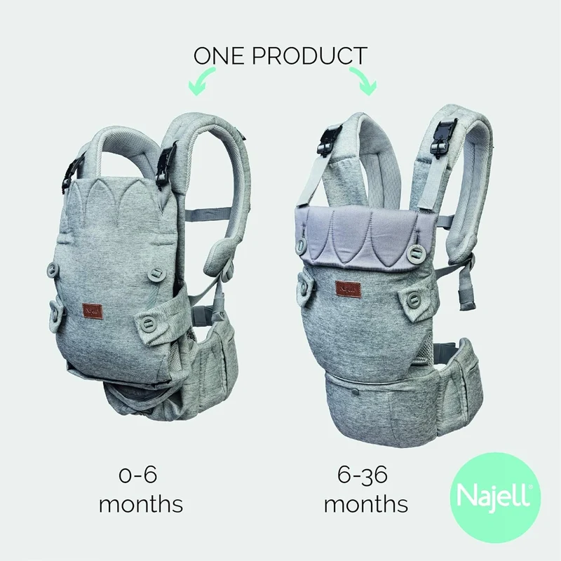 BEABA NAJELL Active Mesh nosidełko ergonomiczne z pasem biodrowym