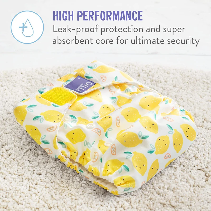 BAMBINO MIO otulacz na pieluchę 9kg+ jabłka