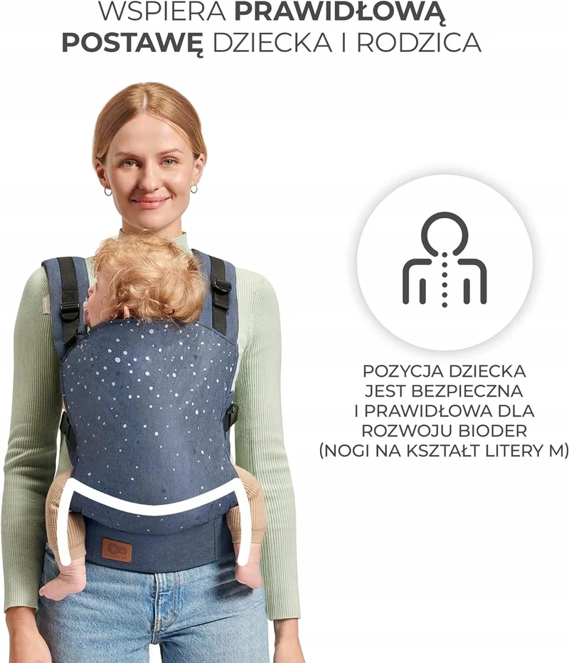 KINDERKRAFT NINO CONFETTI nosidełko ergonomiczne