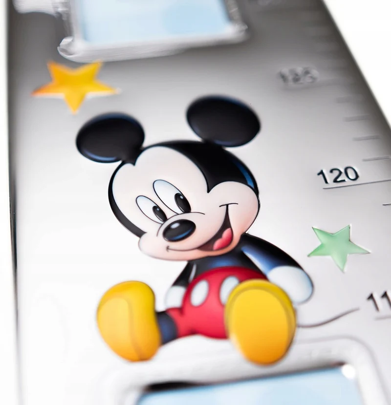 VALENTI Disney Myszka Mickey miarka wzrostu ze srebra i drewna 140 cm